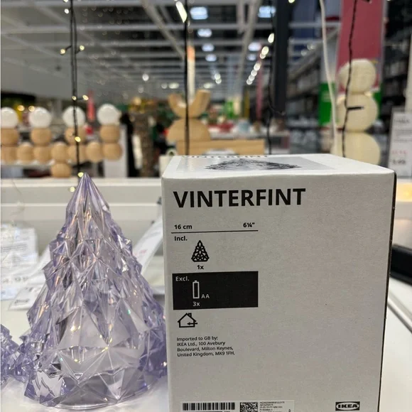 6 1/4” IKEA VINTERFINT Purple Decorative Christmas Tree holiday decor new