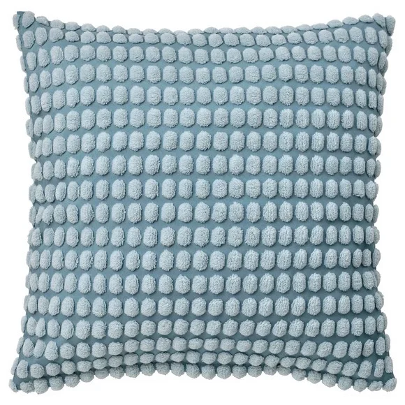 Textured Dot Throw Cushion Cover in Blue