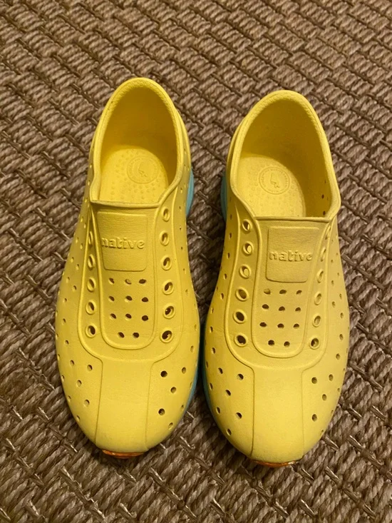Native Miller Bright Yellow Slip-On Water Clogs