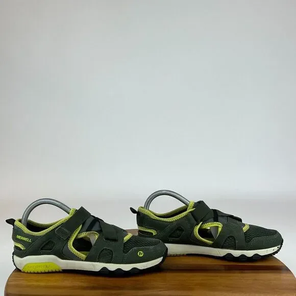 Big Kids Merrell Hydro Free Roam Olive Green Water Hiking Sandals Shoes Size 5 Y