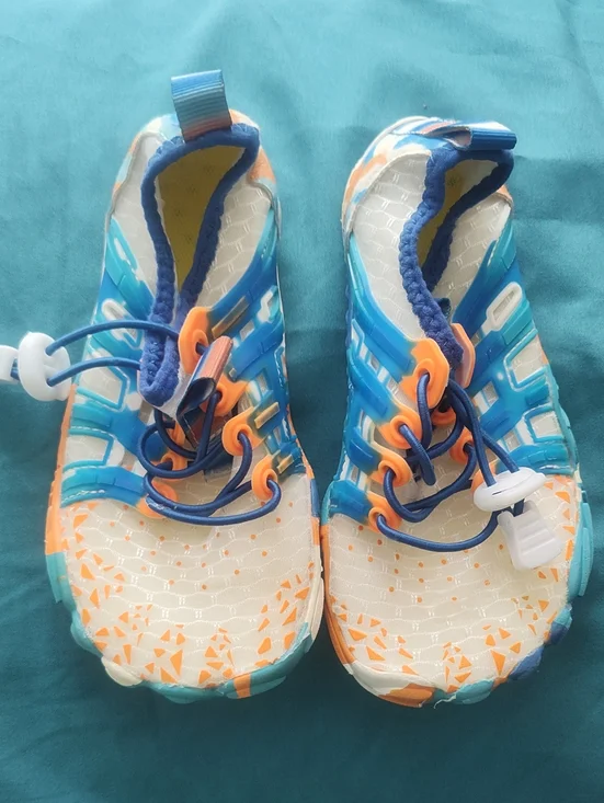 Kids Mesh Water Shoes - Blue & Orange