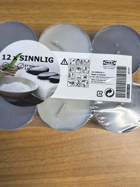 The IKEA Sinnlig Scented Candle, 12-tealights 2 1/4