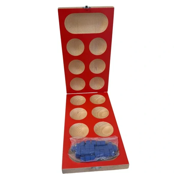 IKEA LATTJO Kalaha Mancala Board Game Kids Unisex OS Wood Red Blue 703.022.40