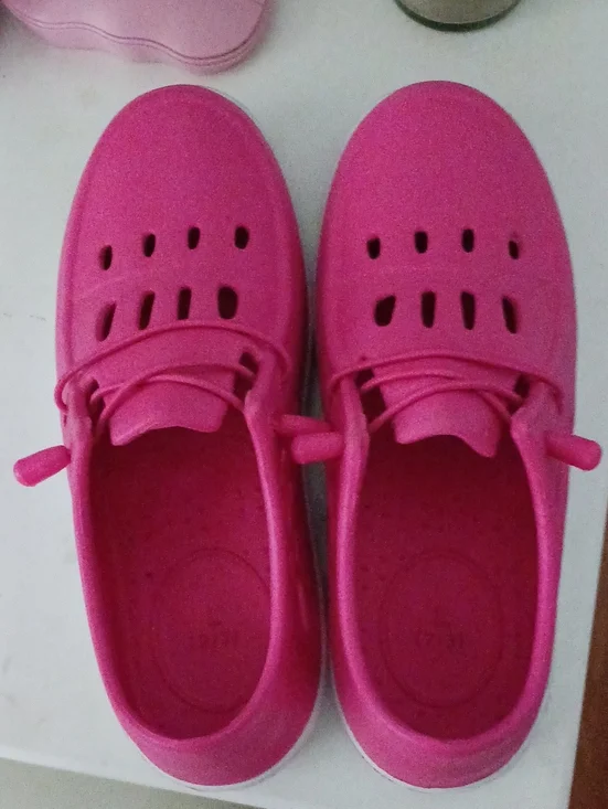 Kids Pink Casual Slip-On Water Shoes