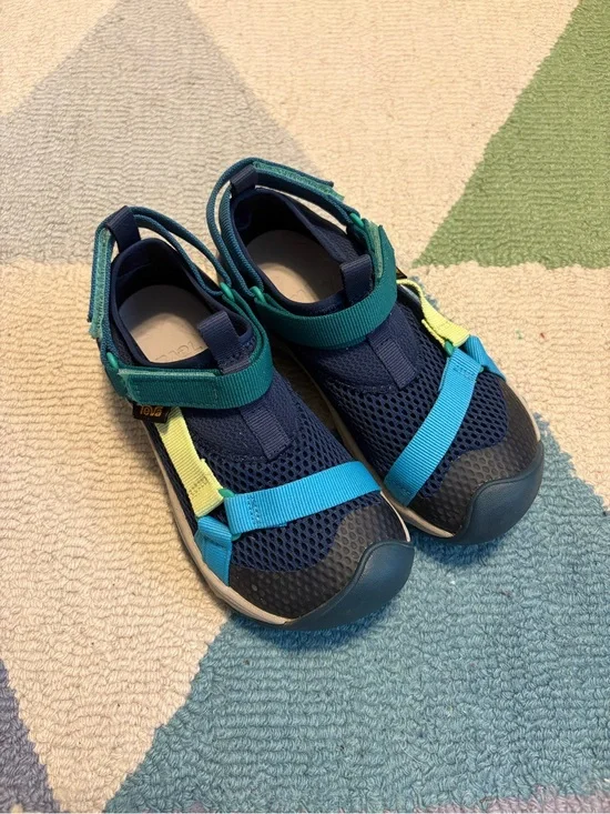 Teva Kids Navy with Teal and Aqua Water Sandals