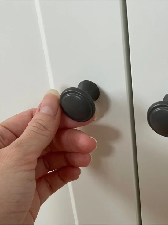 2 IKEA HAUGA Cabinet Knobs, matte black
