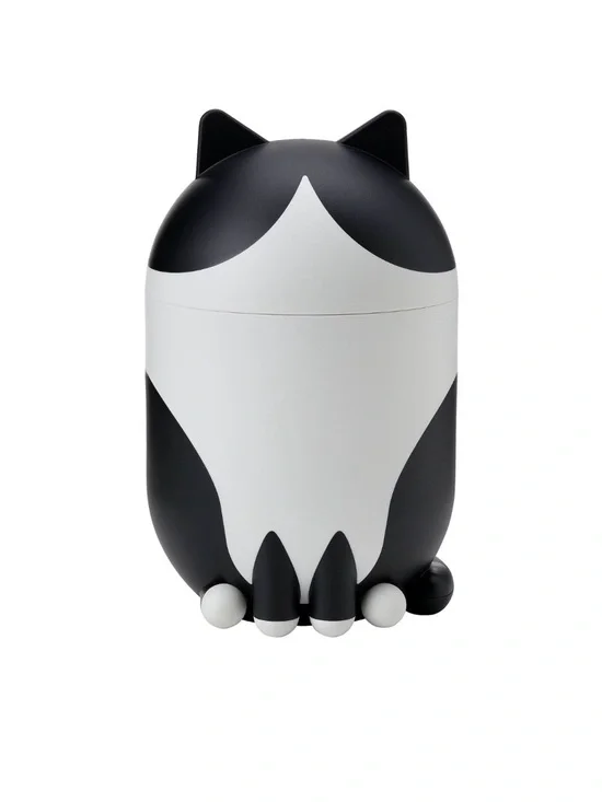 IKEA Grejsimojs black & white tuxedo CAT with lid storage adorable decoration