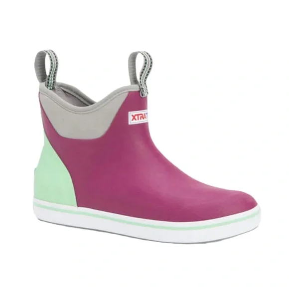 XTRATUF Women's Pink & Mint Low-Cut Rain Boot