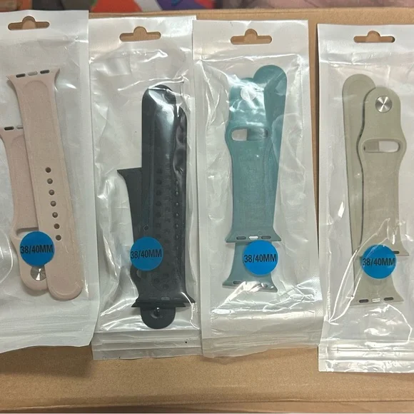 Smartwatch Band Set - Black, Blue, Beige, Green