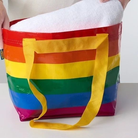 Small Ikea Rainbow 🌈 shopping personal Bag Pride Month So Cute & Colorful New