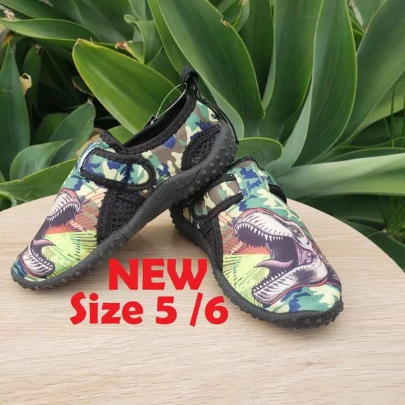 New Size 5 Jurassic Park sneakers water pool beach shoes