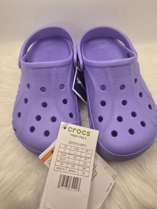 CROCS Kids Baya Clog in Lavender Purple