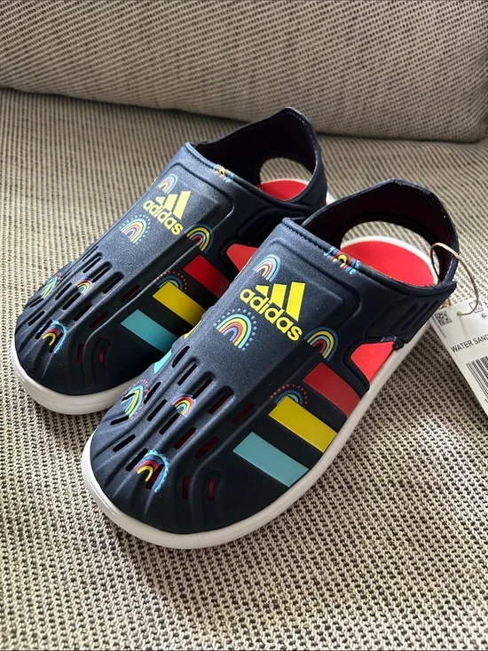 adidas Kids Navy Rainbow Water Sandal