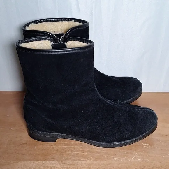 A&T Vintage Leather SnowBoots Sherling Lined