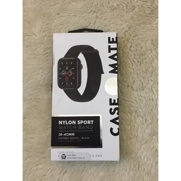 Case-Mate Nylon Sport Watch Band 38-40mm - Black