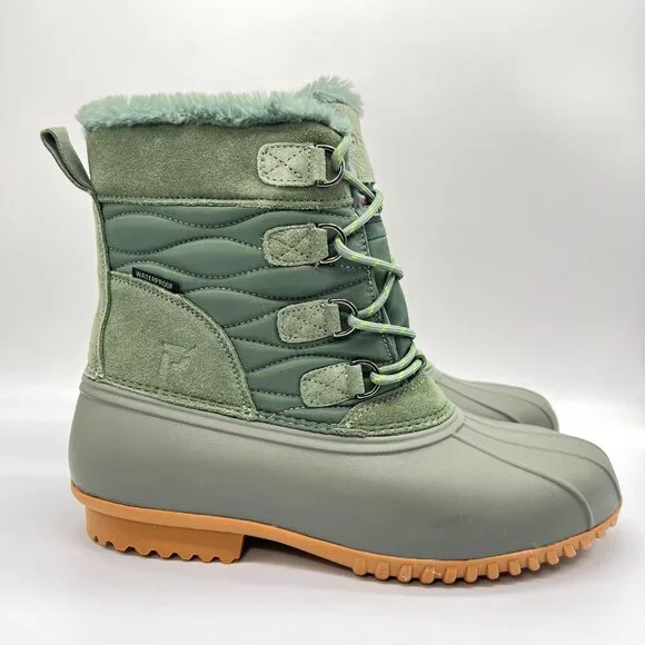 10XX 10 4E EXTRA EXTRA WIDE WIDTH Propet Ingrid Green‎ Winter Snow Boots Shoes