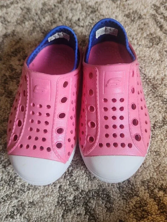 Skechers Kids Pink Slip-On Perforated Water Shoes