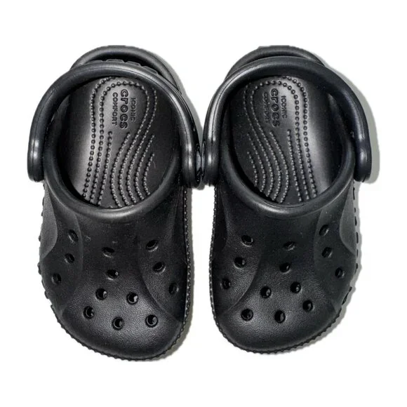 CROCS Kids Black Classic Clogs