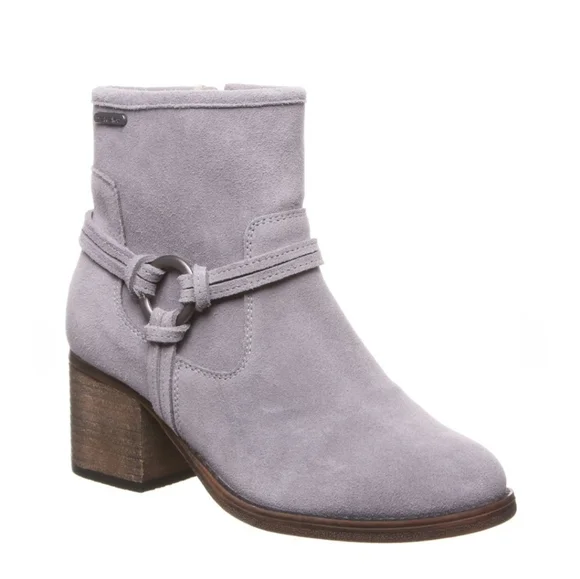 BEARPAW Mica Winter Ankle Boot Booties Gray Fog