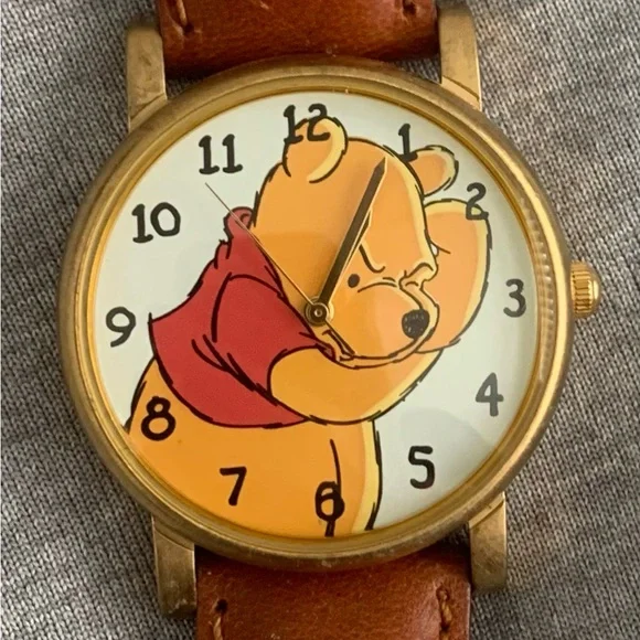 Disney Winnie the Pooh Gold and Brown Watch
