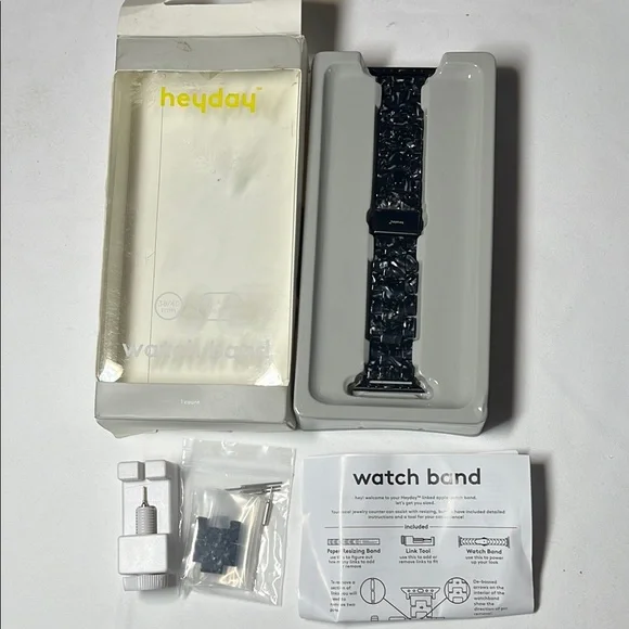 Heyday Glossy Black Watch Band