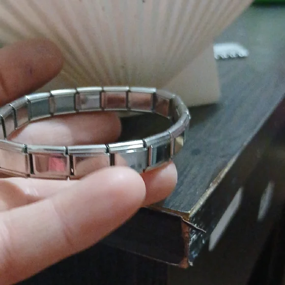 Silver Wearable Smart Bracelet