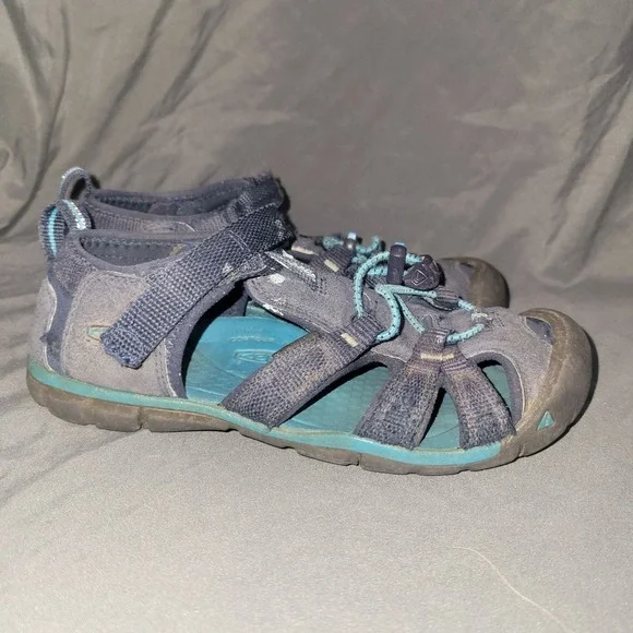 Keen Seacamp 2 CNX Blue Hiking Waterproof Sandals Youth size 2