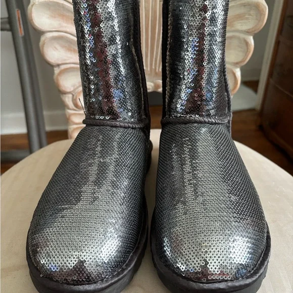 UGG Black Sequin Tall Boots