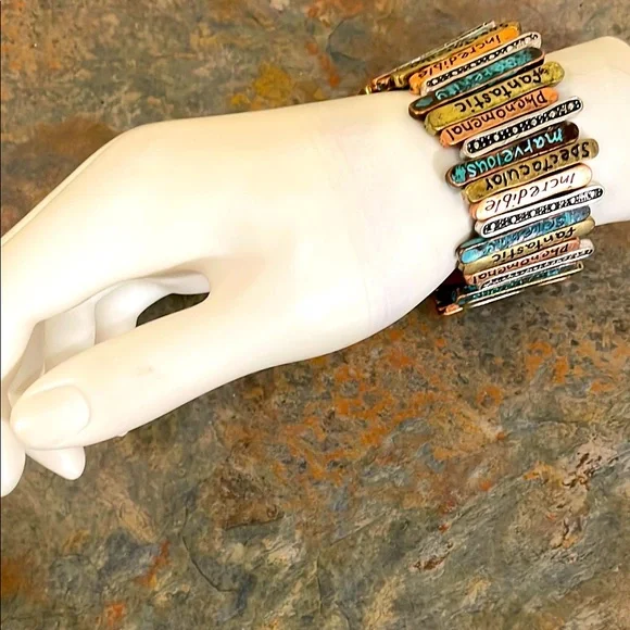 Metal Stretch Bracelet - Bundle of 12