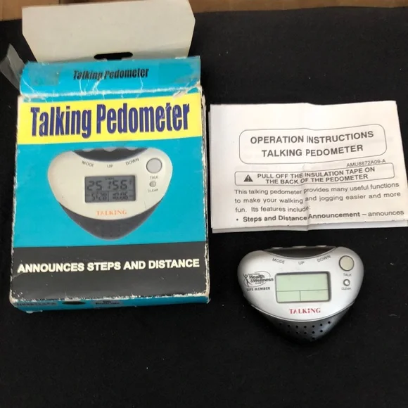 Silver Talking Pedometer