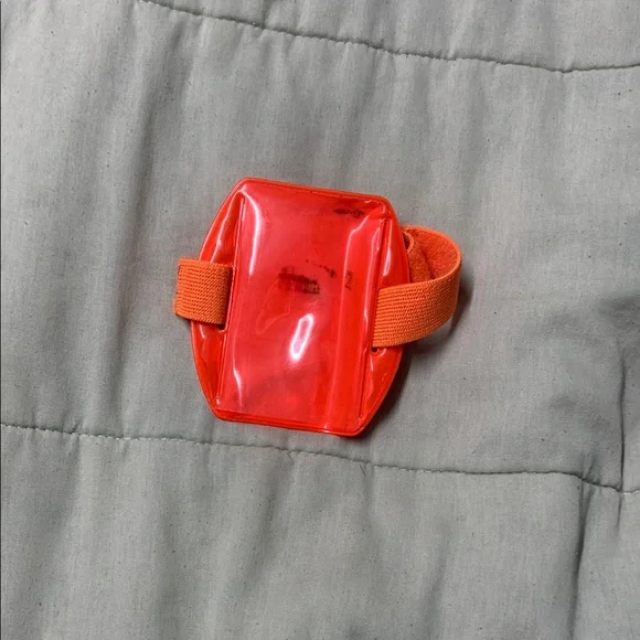 Orange Wearable Wristband Card Holder