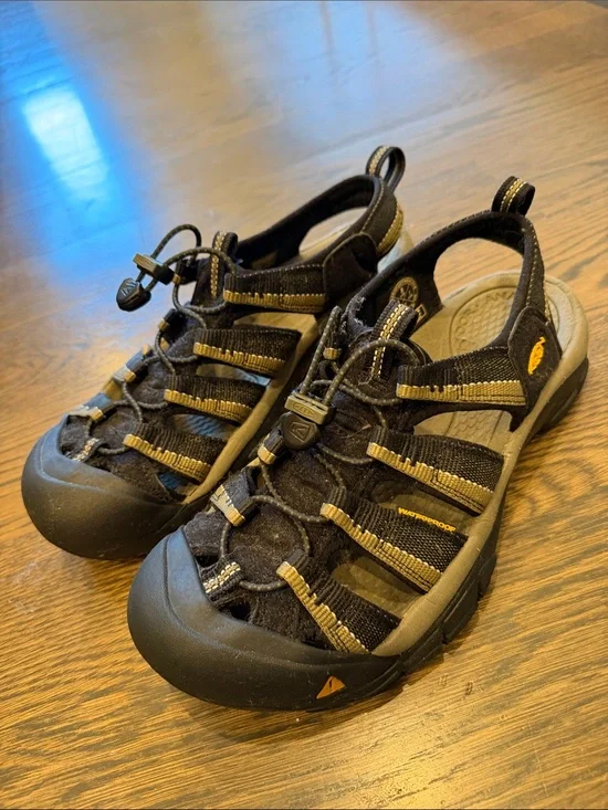 Keen Kids Black and Tan Closed-Toe Water Sandals