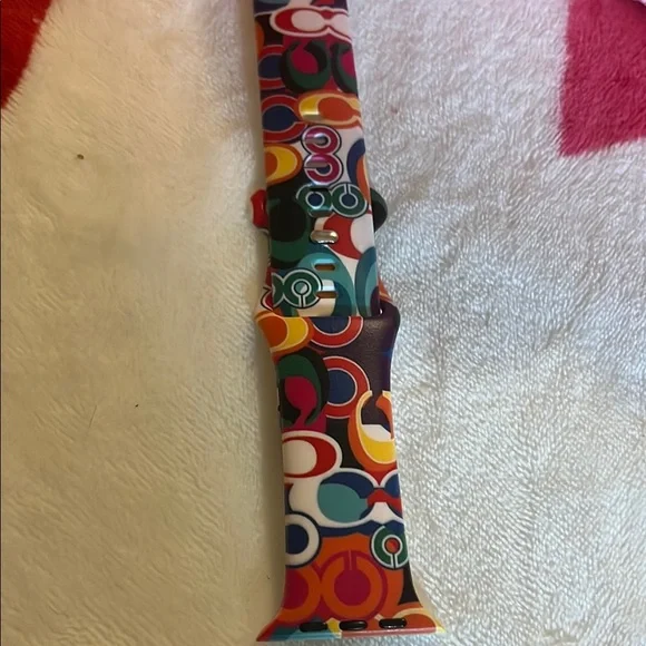 Coach Colorful Poppy patterned Strap Band., fit’s a iPhone watch 42/44/45/49 mm.