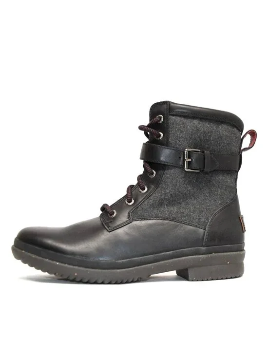 New! Ugg Kesey Waterproof Boot Black Wool Size 8 1005264 DD540