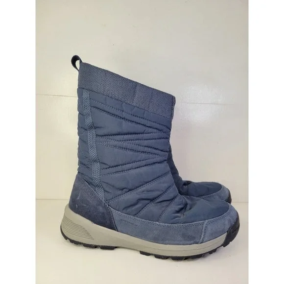 Columbia Women's Meadows Slip-ON Omni-Heat 3D‎ Mid Calf Boot Sz 8.5 Blue Shoes