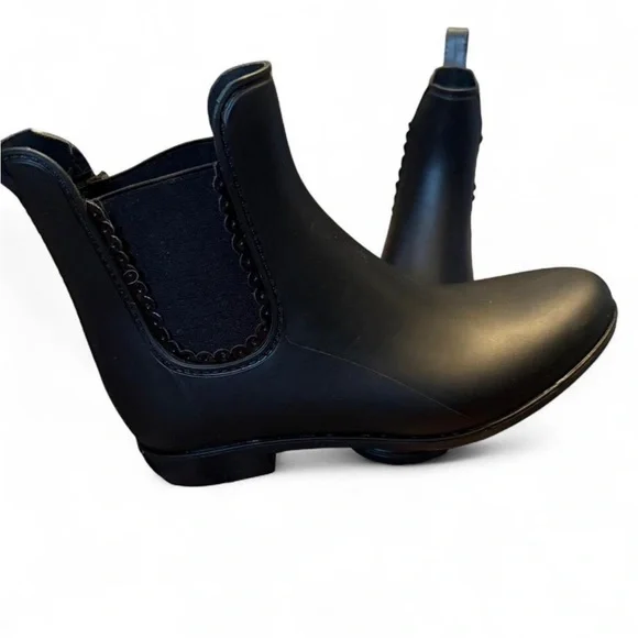Jack Rogers Black Chelsea Ankle Rain Boots size 7