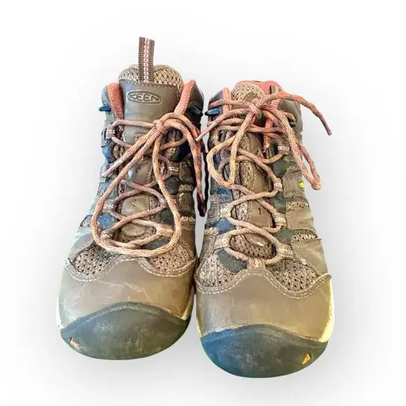 KEEN Koven Women's Waterproof Mid‎ Hiking Boots Dark Earth/Arabesque Size 8