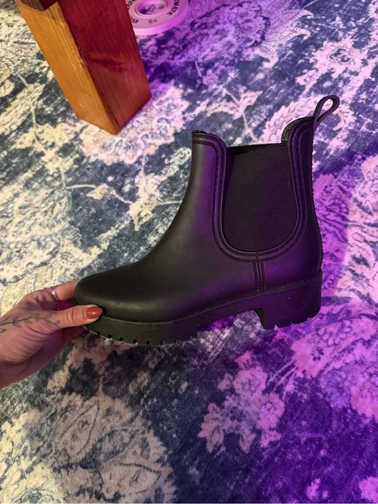 Jeffrey Campbell “cloudy” short rain booties