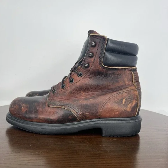 Red Wing Boots Women's 8B Brown Leather Hard Toe‎ Safety Work Utility 39506