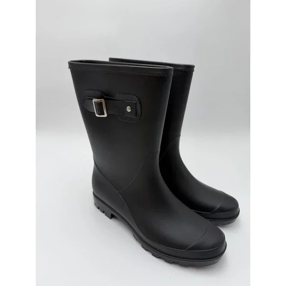 Evshine Women's Mid Calf Rain Boots Waterproof Garden Shoes EU 38  US 7.5-8