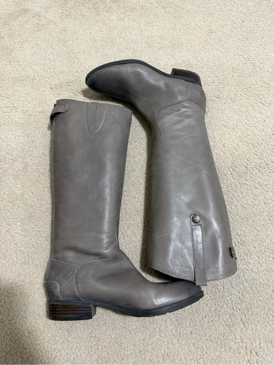Sam Edelman Gray Over-the-Knee Leather Boots