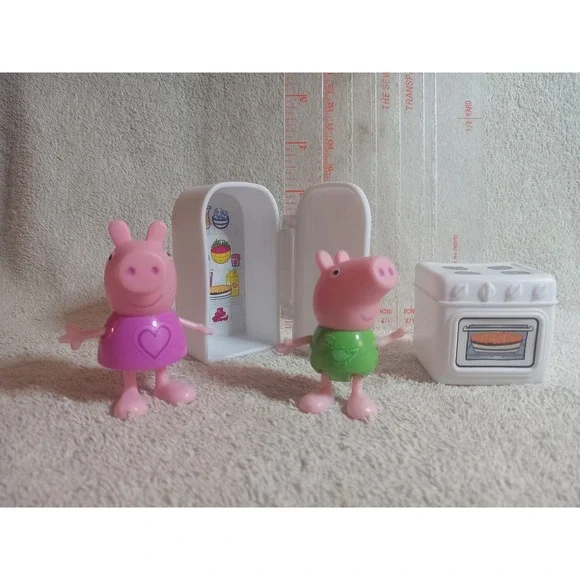 Vtg 2003 Peppa Pig George Green Dino Shirt Jazwares Stove And Fridge