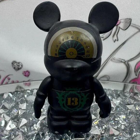Disney vinylmations Hollywood tower of terror Black Bear Toy with Number Dial