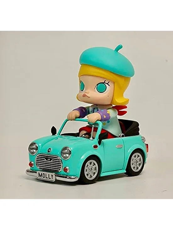 Pop Mart Kennyswork Molly Mint Car Car Mini Figure Art Toy New