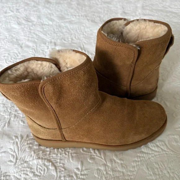 UGG Cory Chestnut Cozy Tan Suede Boots size 8