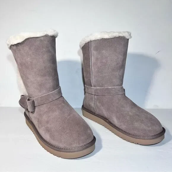 Koolaburra by UGG Arlena Suede Bow Short Boots