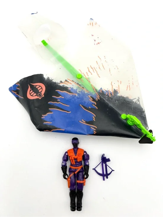 GI JOE 1991 AIR COMMANDOS COBRA NIGHT VULTURE GLIDER WITH NIGHT VULTURE FIGURE