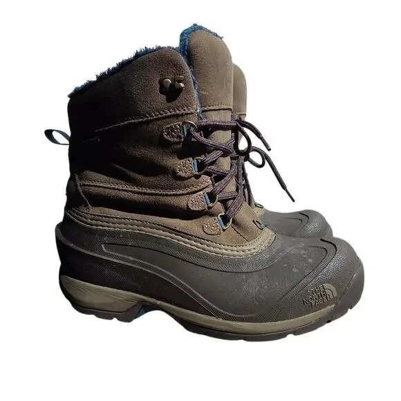 The North Face Chilkat III Winter Boots, Brown suede, Womens Size 8