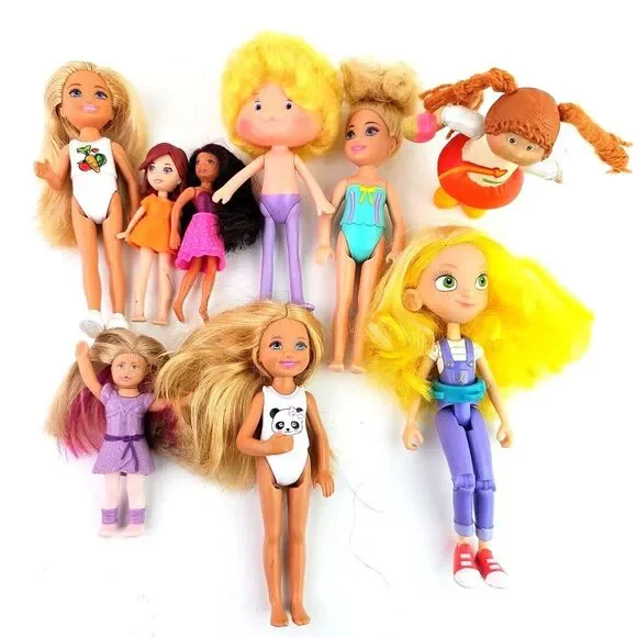 Small Fashion Doll Lot Mixed Brands and Size Preowned Play Toys