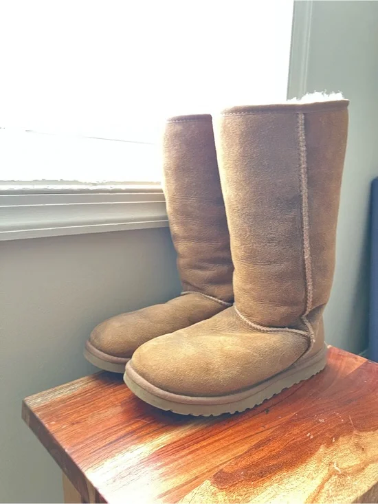Classic Tall Chestnut Shearling Boots